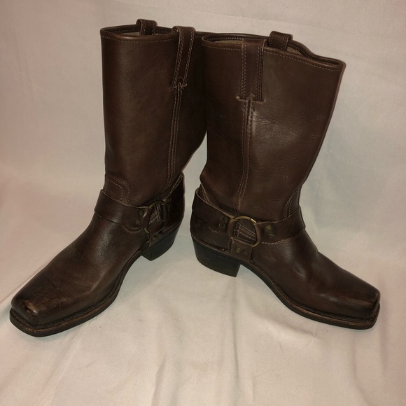 Frye Harness 12R Women’s Boots in Dark Brown, 9.5 - Picture 3 of 6